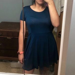 Teal small forever 21 skater dress